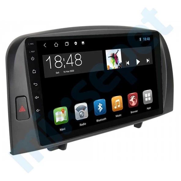 Maygo MYG-464 Serisi Hyundai Sonata 2004-2008 Model Uyumlu 4GB Ram 64GB Hafıza Qled 4+64 Carplay Android Auto Destekli Multimedya Navigasyonlu Teyp ürün görseli 1