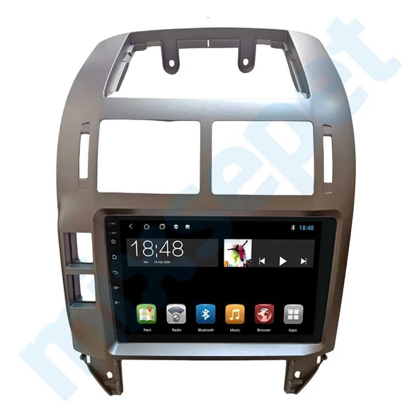 Maygo MYG-8128 Serisi Volkswagen Polo 2005-2009 Model Uyumlu 8GB Ram 128GB Hafıza Qled 8+128 Carplay Android Auto Destekli Multimedya Navigasyonlu Teyp ürün görseli 1