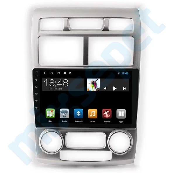 Maygo MYG-8128 Serisi Kia Sportage 2005-2009 Model Uyumlu 8GB Ram 128GB Hafıza Qled 8+128 Carplay Android Auto Destekli Multimedya Navigasyonlu Teyp ürün görseli 1