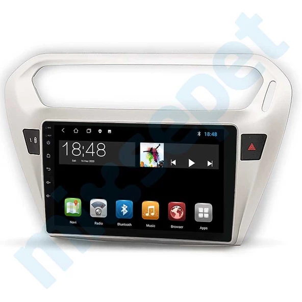 Maygo MYG-464 Serisi Citroen C Elysee 2013-2019 Model Uyumlu 4GB Ram 64GB Hafıza Qled Carplay Android Auto Destekli Multimedya Oem Navigasyonlu Teyp ürün görseli 1
