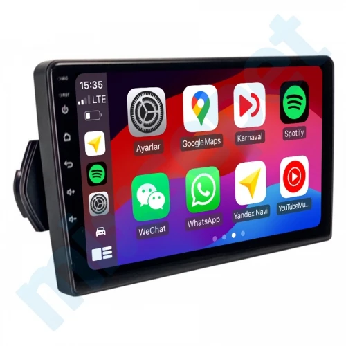 Fiat Egea 2015-2024 6 GB Ram 64 GB Hafıza Qled 9 İnç Android Auto ve CarPlay Multimedya Sistemi ürün görseli 1