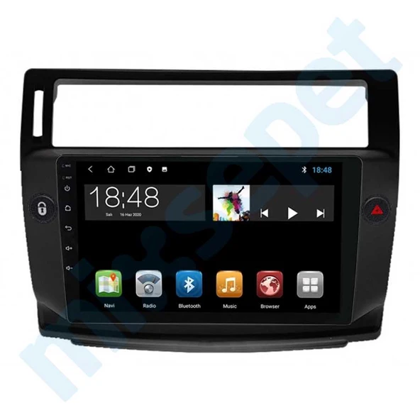 Maygo MYG-8128 Serisi Citroen C4 Siyah Çerçeve 2004-2010 Model Uyumlu 8GB Ram 128GB Hafıza Qled 8+128 Carplay Android Auto Destekli Multimedya Navigasyonlu Teyp ürün görseli 1