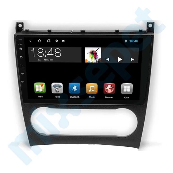 Maygo MYG-8128 Serisi Mercedes C Class W203 W209 W463 2004-2012 Model Uyumlu 8GB Ram 128GB Hafıza Qled 8+128 Carplay Android Auto Destekli Multimedya Navigasyonlu Teyp ürün görseli 1