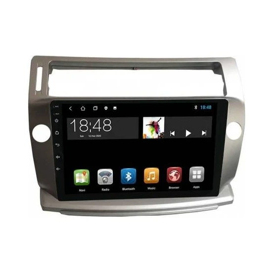 Maygo MYG-8128 Serisi Citroen C4 2005-2012 Model Uyumlu 8GB Ram 128GB Hafıza Qled Carplay Android Auto Destekli Multimedya Oem Navigasyonlu Teyp ürün görseli 1