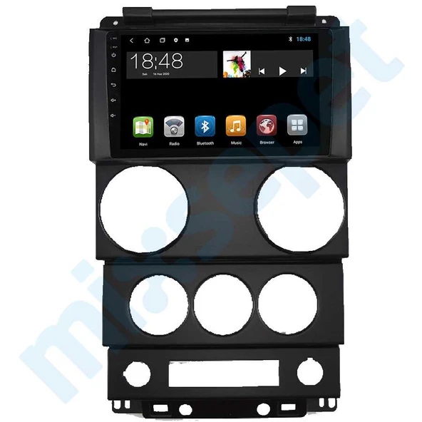 Maygo MYG-8128 Serisi Jeep Wrangler Rubicon 2007-2010 Model Uyumlu 8GB Ram 128GB Hafıza Qled 8+128 Carplay Android Auto Destekli Multimedya Navigasyonlu Teyp ürün görseli 1