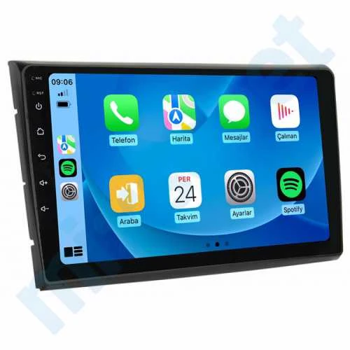 Fiat Bravo / Brava 2008-2015 8 GB Ram 128 GB Hafıza Qled 9 İnç Android Auto ve CarPlay Multimedya Sistemi ürün görseli 1