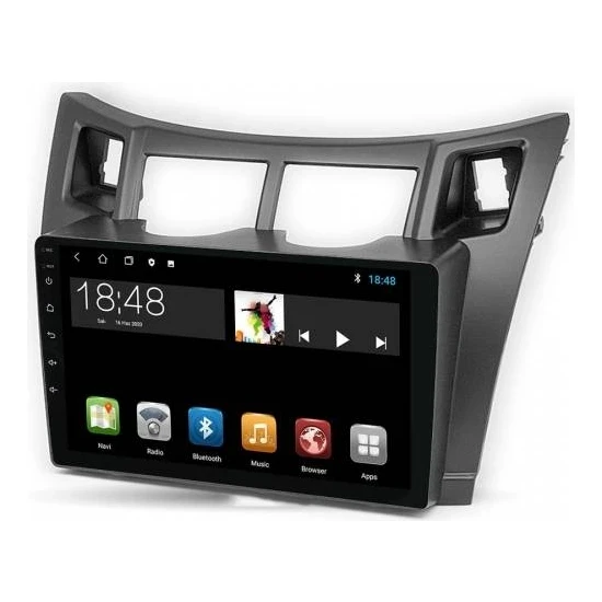 Maygo MYG-8128 Serisi Toyota Yaris 2005-2011 Model Uyumlu 8GB Ram 128GB Hafıza Qled Carplay Android Auto Destekli Multimedya Oem Navigasyonlu Teyp ürün görseli 1