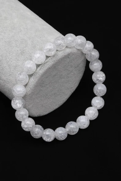 Necef Doğal Taş Bileklik 8 mm Küre Kesim ürün görseli 1