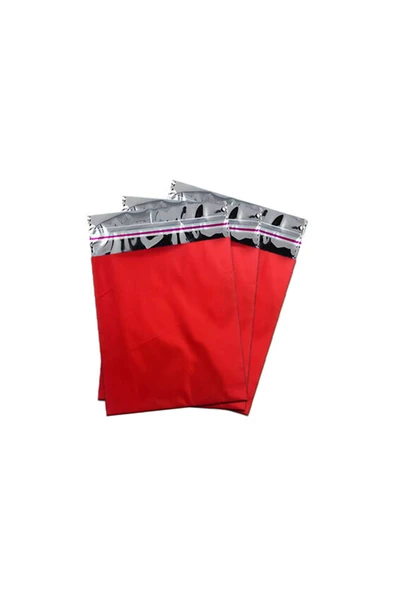 ALPJOY Metalize Poşet Lüks 50li 11x12 Kırmızı ürün görseli 1