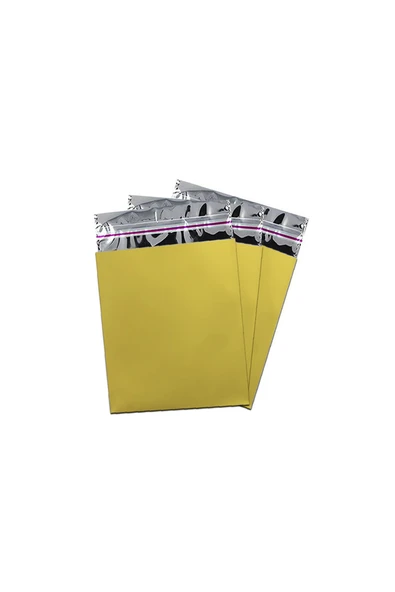 ALPJOY Metalize Poşet Lüks 50li 11x12 Altın ürün görseli 1