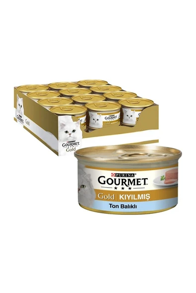 Gourmet Gold Kıyılmış Ton Balıklı Konserve Kedi Maması 85 Gr 24'lü ürün görseli 1
