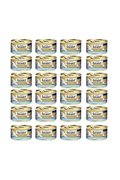 Gold Kıyılmış Ton Balıklı Konserve Yaş Kedi Maması - 85 gr X 24 Adet ürün görseli 1