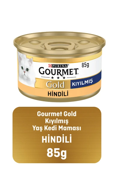 Gold Kıyılmış Hindili Kedi Konservesi 85 G ürün görseli 1