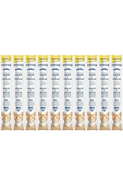 Sticks Somon & Alabalıklı Ödül Çubukları 50 gr - 10LU ürün görseli 1