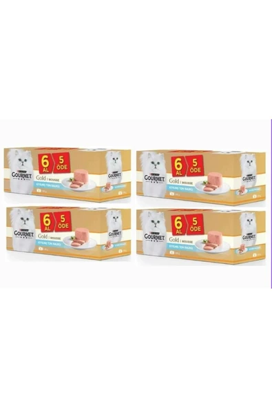 Ton Balık Yetişkin Kıyılmış Kedi Konservesi 6 Al 5 Öde 4 Adet ürün görseli 1