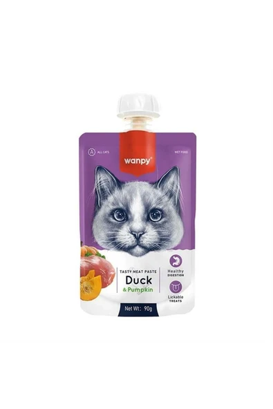 Taze Ördekl Ve Bal Kabaklı Kedi Et Ezmesi 90 gr ürün görseli 1