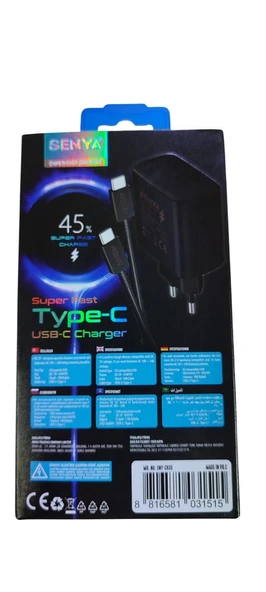 SENYA ANDROİD ŞARJ CİHAZI 45W - Resim 2