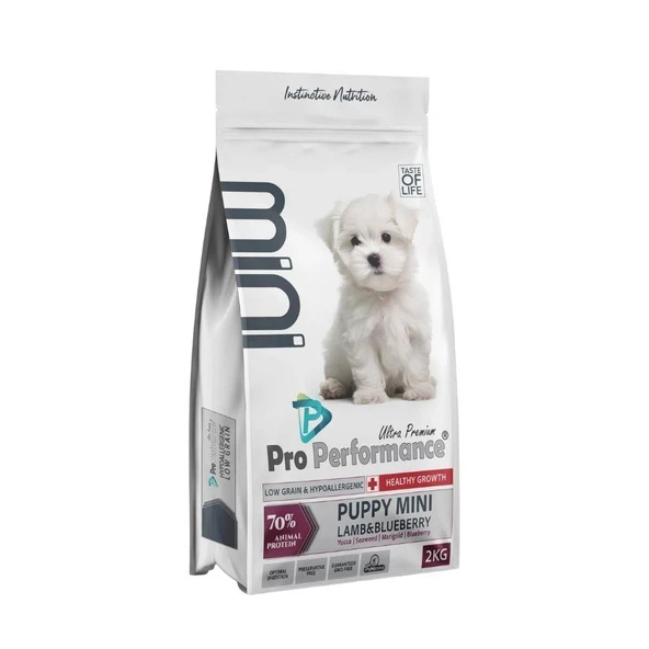 Pro Performance Mini Irk Kuzulu ve Yaban Mersinli Yavru Köpek Maması 2 Kg ürün görseli 1