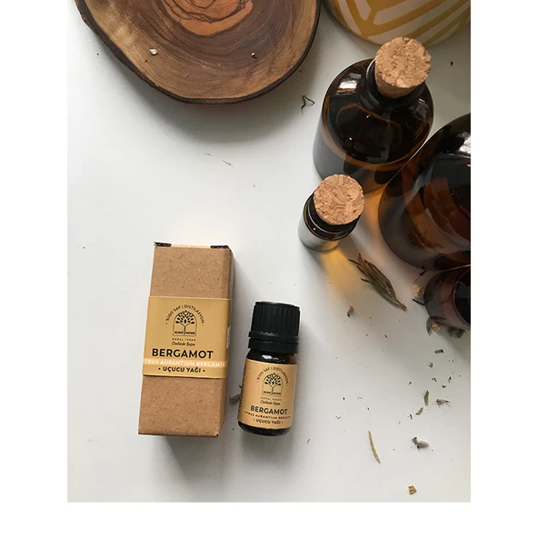 Nine Mine Saf ve Doğal Bergamot Uçucu Yağı 5 ml ürün görseli 1