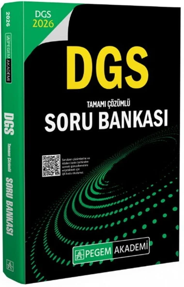 Pegem 2026 DGS Tamamı Çözümlü Soru Bankası Pegem Yayınları ürün görseli 1
