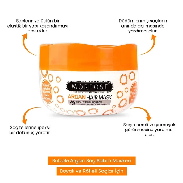 Morfose Argan Hair Mask 500 ml - Resim 2