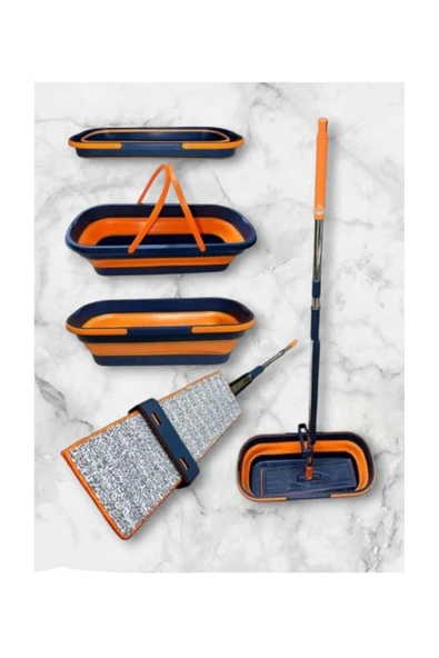 ELCY Katlanır Mop Kendinden Sıkmalı Mikrofiber Pratik Temizlik Mopu ürün görseli 1