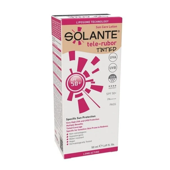 Solante Telerubor Tinted SPF 50+ Losyon 50 ml - Resim 2