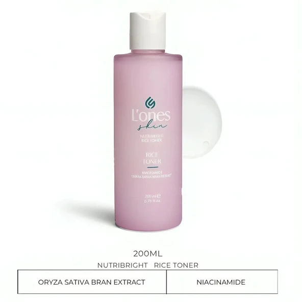 Lones Nutribright Rice Toner 200 ml - Resim 2