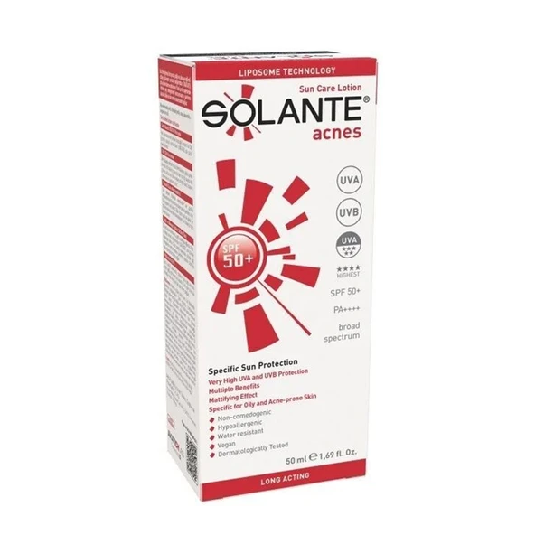 Solante Acnes Sun Care Lotion SPF 50+ 50 ml - Resim 2