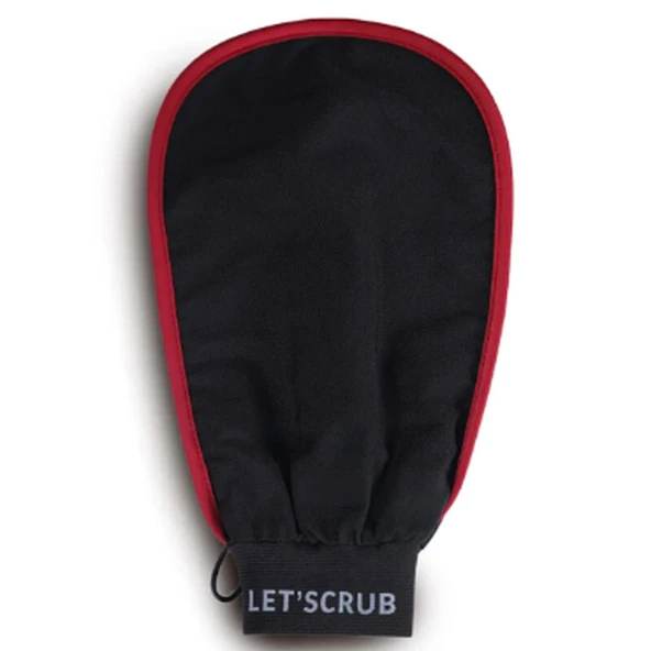 Letscrub %100 Floş İpek Banyo Kesesi Siyah 15x26 cm ürün görseli 1