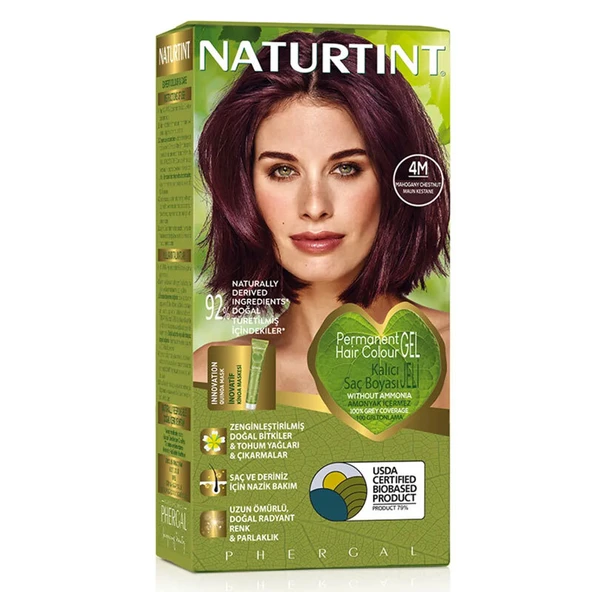Naturtint Doğal Saç Boyası - 4M Maun Kestane ürün görseli 1