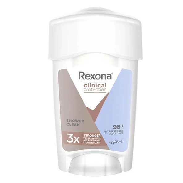 Rexona Clinical Protection Shower Clean Stick Deodorant 45 ml ürün görseli 1