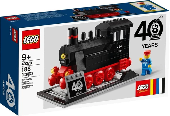 LEGO Iconic 40370 LEGO Trains 40th Anniversary Set ürün görseli 1