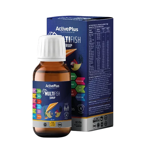 ActivePlus Multifish Takviye Edici Gıda 150 ml ürün görseli 1