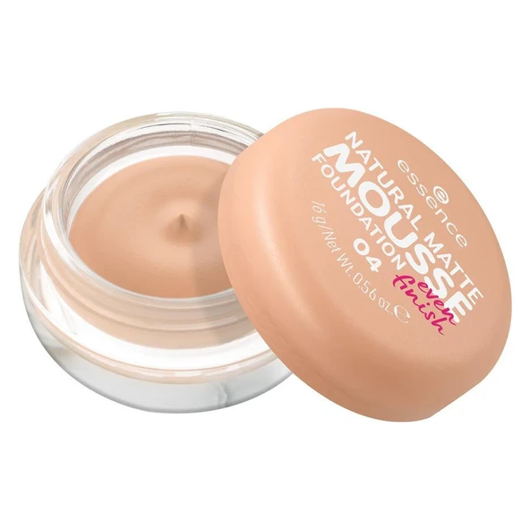 Essence Natural Matte Mousse Foundation 04 - 16gr - Resim 2
