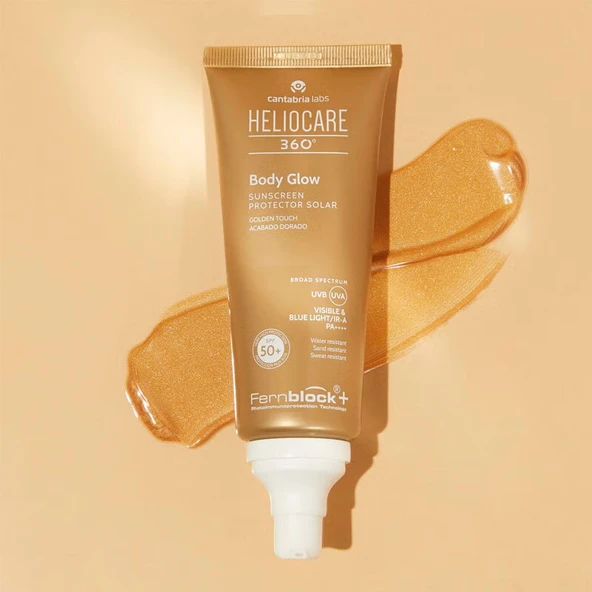 Heliocare 360 Body Glow Sunscreen SPF 50+ 100 ml - Resim 2