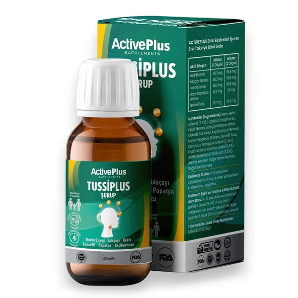 ActivePlus TussiPlus Şurup 150 ml ürün görseli 1