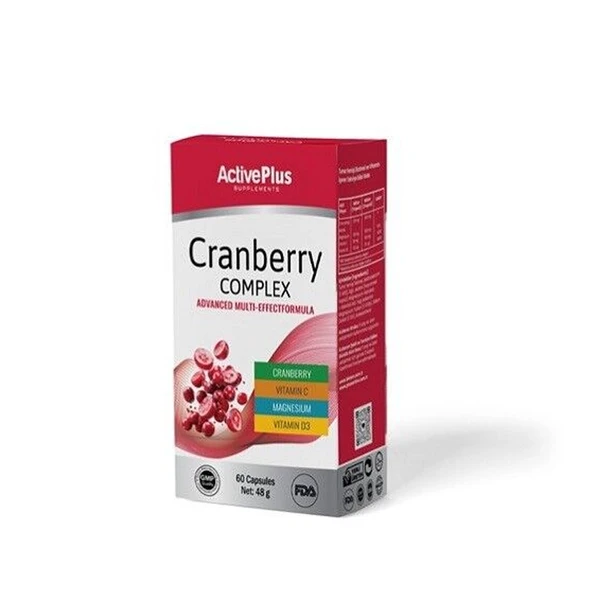 ActivePlus Cranberry Complex Takviye Edici Gıda 60 Kapsül ürün görseli 1