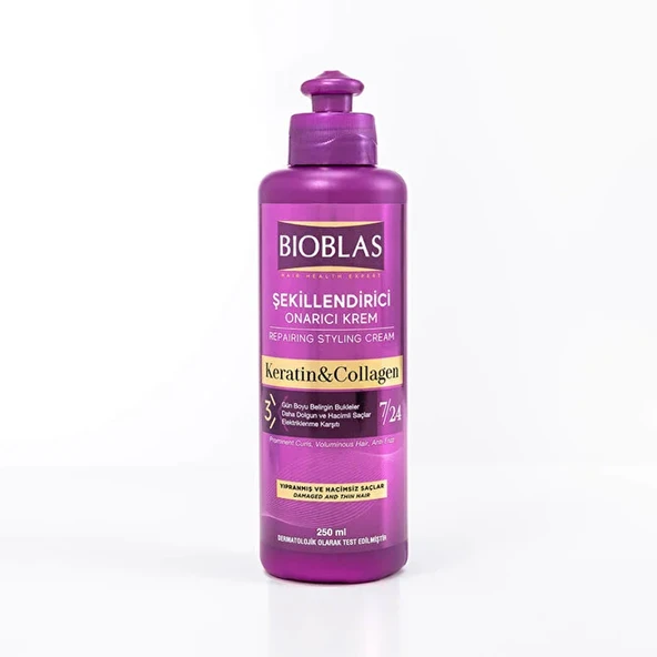 Bioblas Keratin + Collagen Şekillendirici Saç Bakım Kremi 250 ml ürün görseli 1