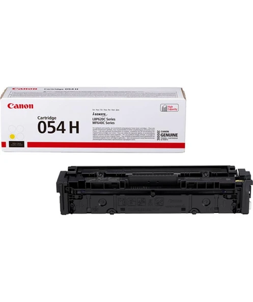 Canon CRG-054H Y Yellow Sarı Yüksek Kapasiteli Toner MF645 ürün görseli 1