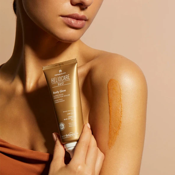 Heliocare 360 Body Glow Sunscreen SPF 50+ 100 ml - Resim 4