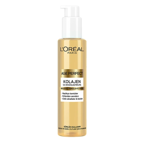 Loreal Paris Age Perfect Kolajen Besleyici Temizleyici Krem 150 ml ürün görseli 1