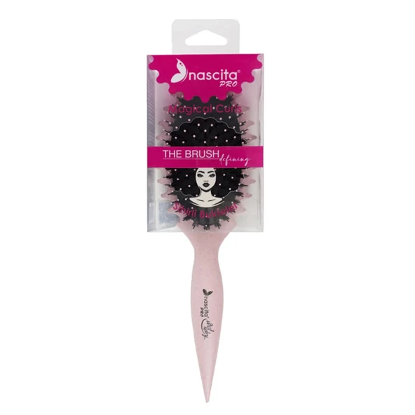 Nascita Magical Curl Bukle Belirginleştirici Saç Fırçası Pembe - 52 ürün görseli 1