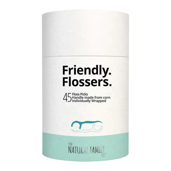 Natural Family CO Friendly Flossers Floss Pick 45 Adet ürün görseli 1