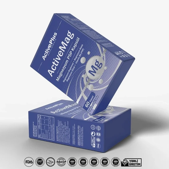 Active Plus ActiveMag Magnezyum P5P 60 Kapsül - Resim 2