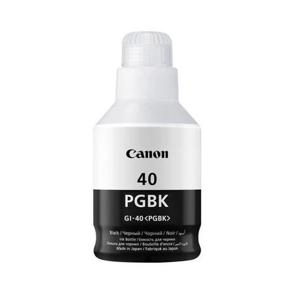 Canon GI-40BK Black Siyah Şişe Mürekkep G6040-G5040 ürün görseli 1
