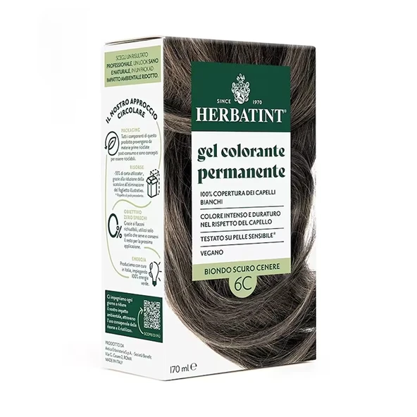 Herbatint Dark Ash Blonde 6C Koyu Küllü Sarı Saç Boyası 170 ml ürün görseli 1