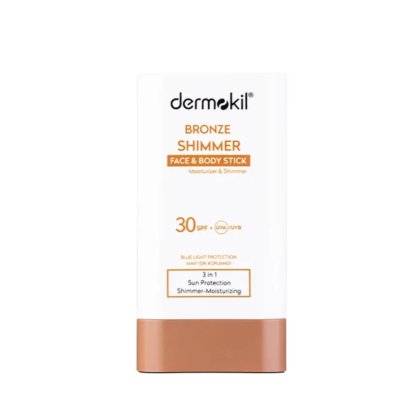 Dermokil Bronze Shimmer Spf30+ Face and Body Stick 20 g ürün görseli 1