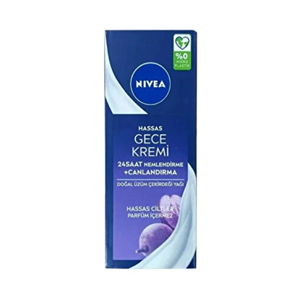 Nivea Hassas Ciltlere Özel Nemlendirici Gece Kremi 50 ml ürün görseli 1