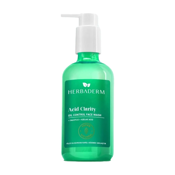 Herbaderm Acid Clarity Oil Control Face Wash 250 ml ürün görseli 1